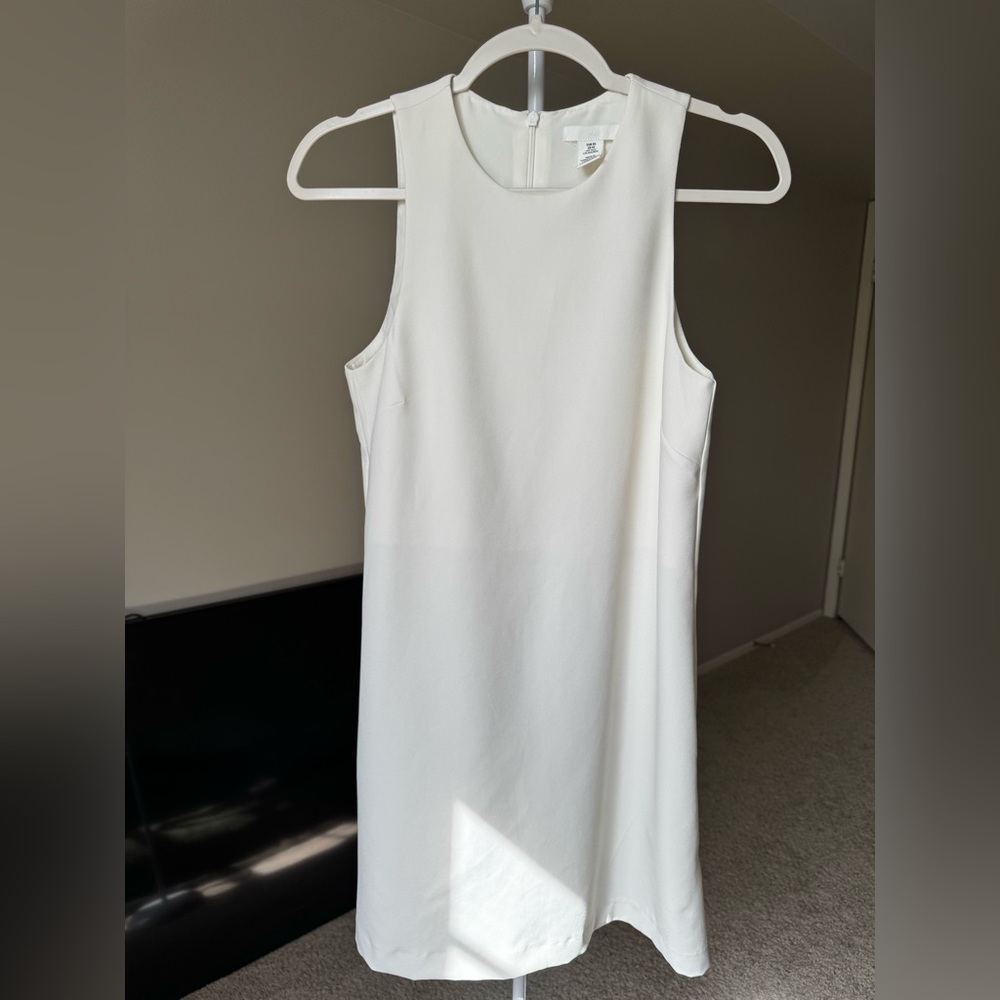 Minimalist White Sleeveless Dress -H&M- Size XS
